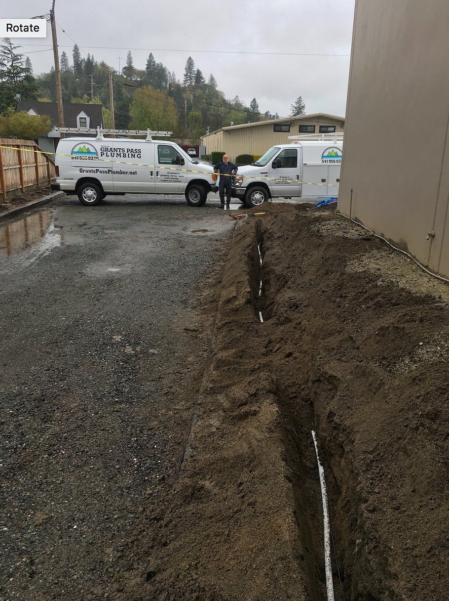 Trench and utility repair jobsite